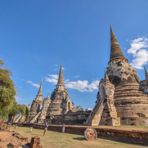 les ruines d'Ayutthaya