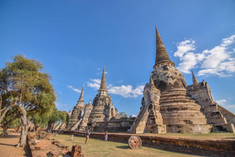 les ruines d'Ayutthaya